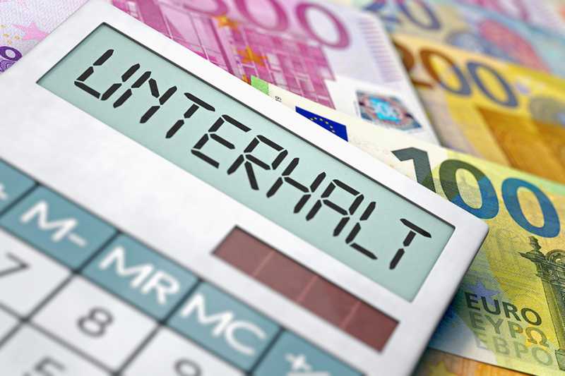 Schriftzug Unterhalt